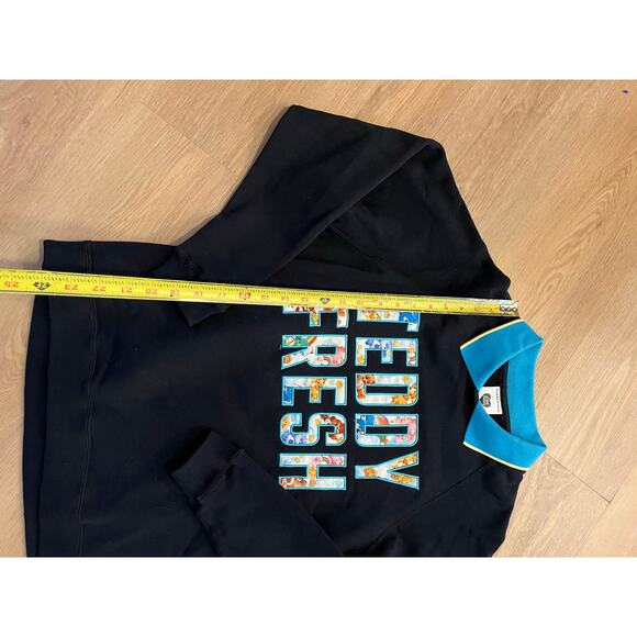 Teddy Fresh x Care Bears Collared Sweatshirt Women’s small Black Embroidered - Picture 4 of 5